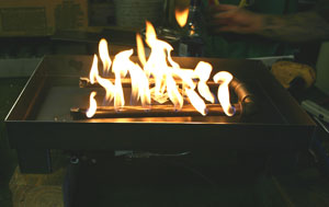 propane ventless burner for fire pit